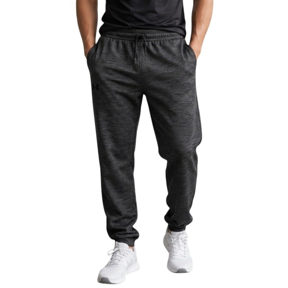 Under Armour Men's Loose Fit Athletic Joggers Charcoal Grey Melange Size MD/M